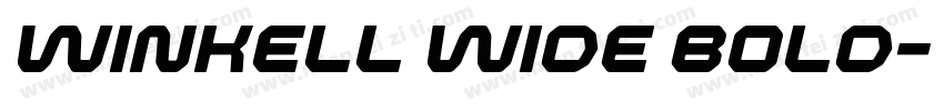 Winkell Wide Bold字体转换